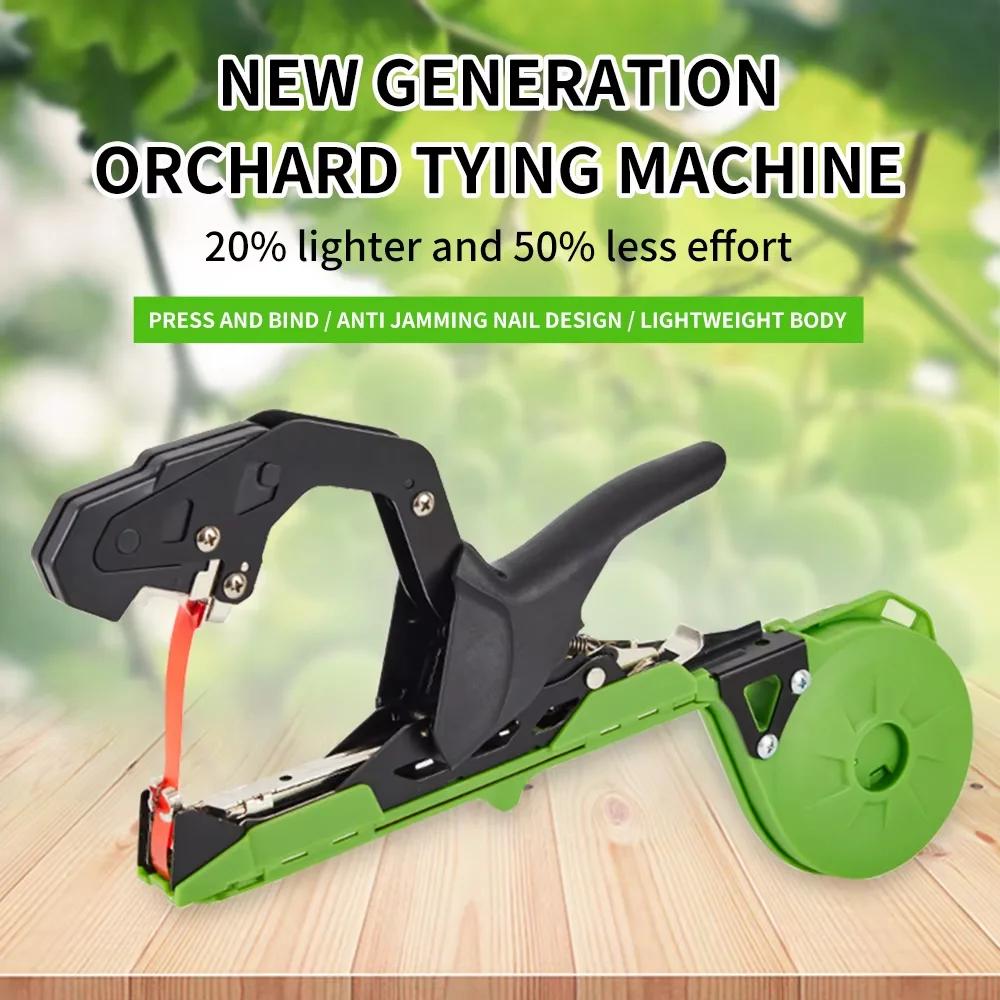 New Elbow Large Mouth Hand Tying Machine for Agricultural Fruit Vegetable Binding Tape Garden Tool