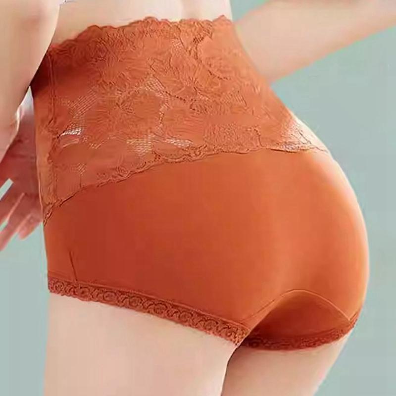 Damen Spitze High-Waist Bauchweg-Slips Antibakteriell Formend Po-Lifting Slips