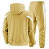 Men's Spring/Autumn Loose-Fit Sports Suit: Stand-Up Collar Jacket & Long Pants Two-Piece Set