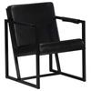 Day and Night - Day and Night Black Genuine Leather Armchair