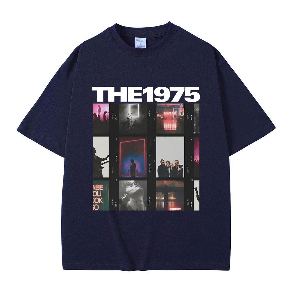 Britská indie alternativní rocková kapela The 1975 Grafické tričko Pánské Vintage Gotická trička Pánské Dámské Ležérní Oversized Tričko Topy