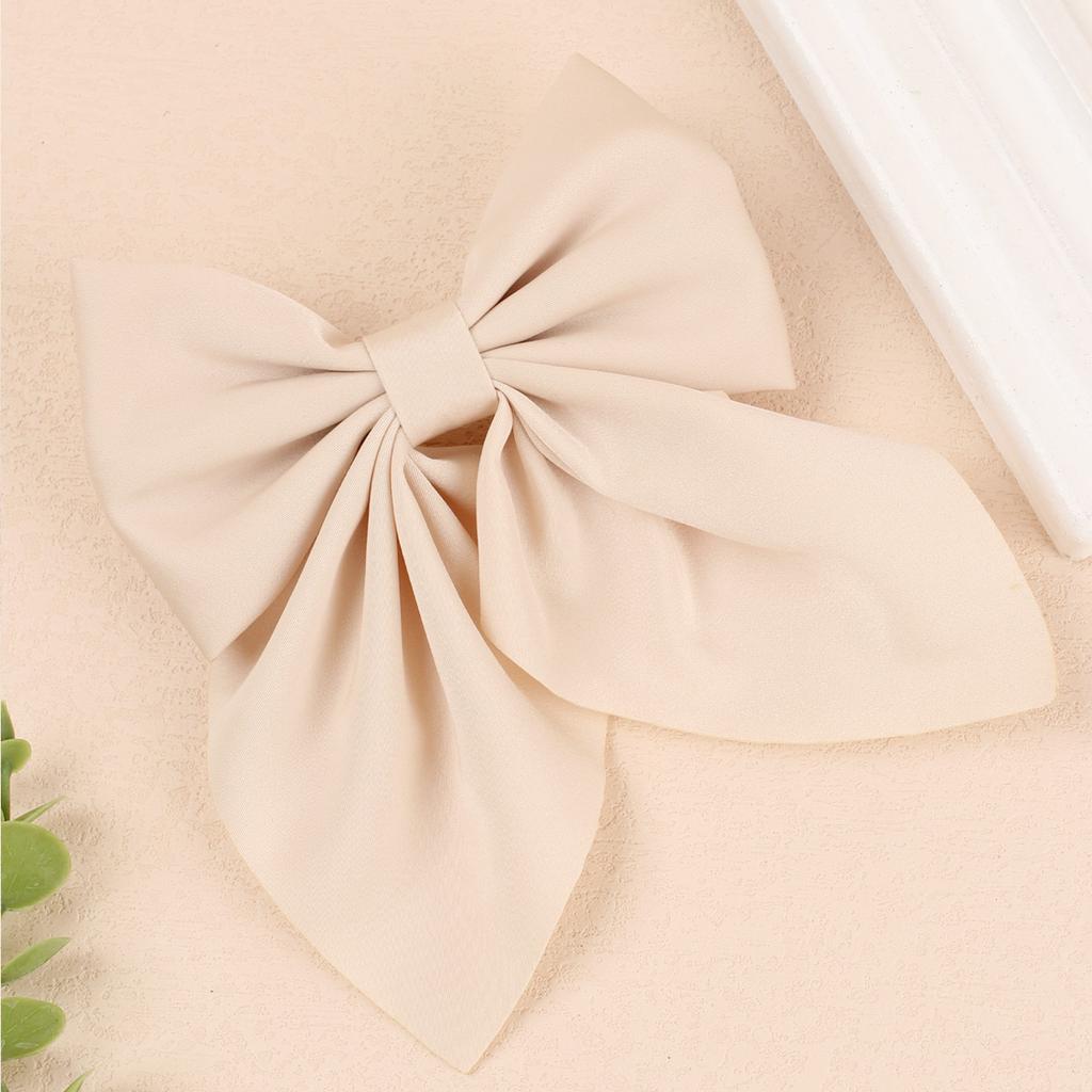 New Large Bows Hair Clip Solid Chiffon Hairpins for Girls Long Ribbon Hair Bow  Kids Barrettes Children Fashion Hair Accessories