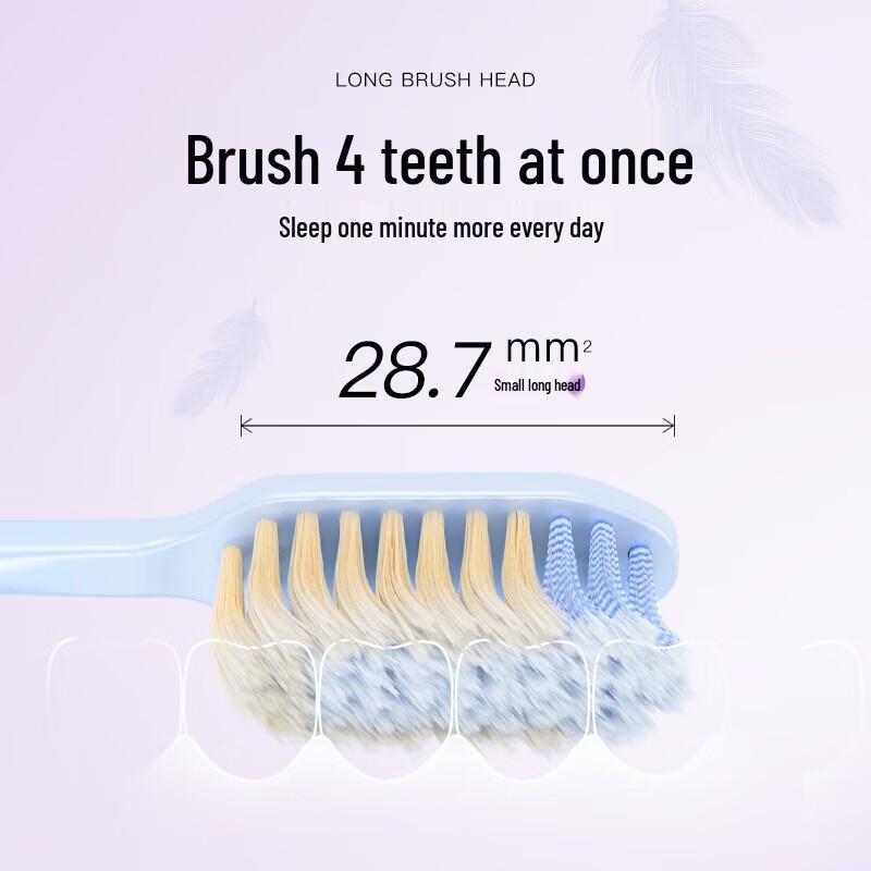 Shuke Slim Clean Long-Head Toothbrush 6-Pack