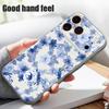 Magnetisch Für Magsafe Hülle Für iPhone 17 Pro Max Blau Rose Blumen Muster Hautgefühl Abdeckung Für iPhone 16 15 14 13 Pro Max