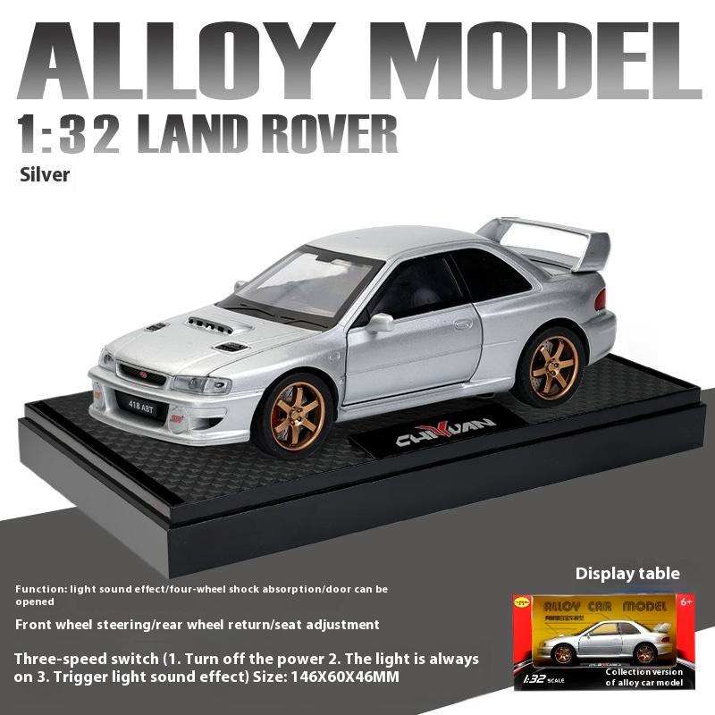 

Модель автомобиля Subaru Impreza Sti в масштабе 1/32, спортивный автомобиль, имитация автомобиля, модель из сплава, детская игрушечная машинка, коллекционные украшения для мальчика серебряный