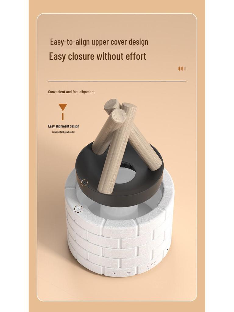 Bonfire Flame Aroma Diffuser: Creative Atmosphere Light & Humidifier for Home or Office
