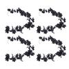 4pcs Fall Maple Leaf Garland Hanging Black Fall Leaves Vine Artificial Autumn Garland Decor for Home Party