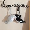 Dolphin & Whale Plush Toy Shark Plushie Keychain Bag Pendant for Girls