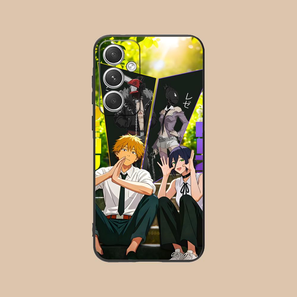 

Anime Chainsaw Matte TPU Mobile Phone Case for Samsung Galaxy S26 S25 S24 S23 S22 S21 S20 Note20 Plus FE Ultra Colorful Cover Galaxy Note20