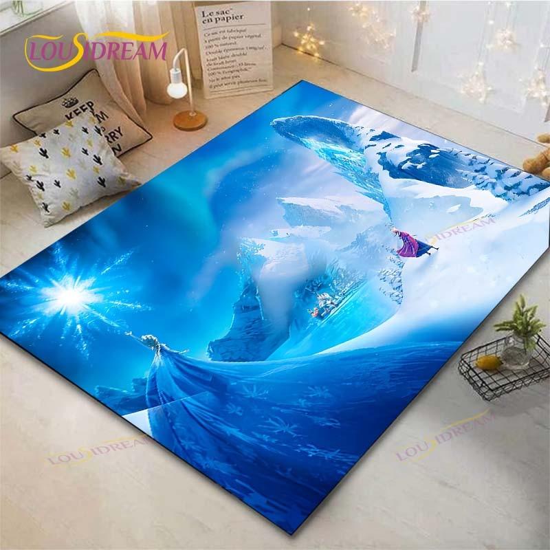 Frozen Anime Carpet Living Room Bedroom Bedside Mat Study Room Computer Chair Home Fashion Floor Mat Area Rug