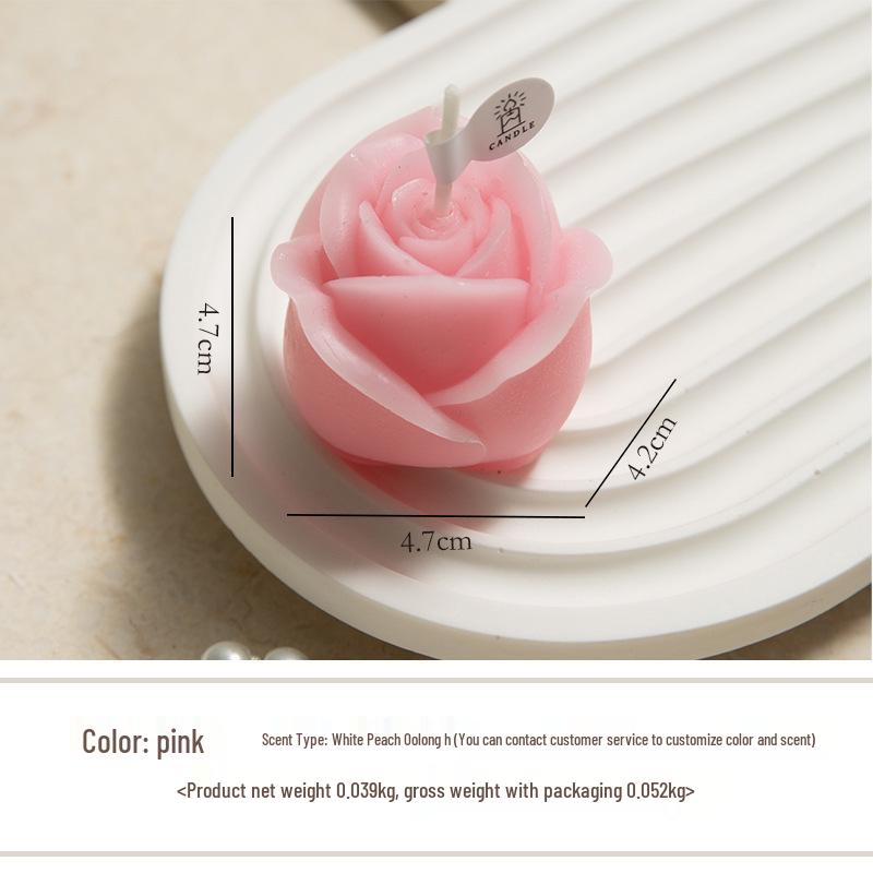 Rose Scented Candle - Romantic Gift for Valentine s Day or Qixi Festival, Perfect Guest Gift, Create a Fragrant Atmosphere
