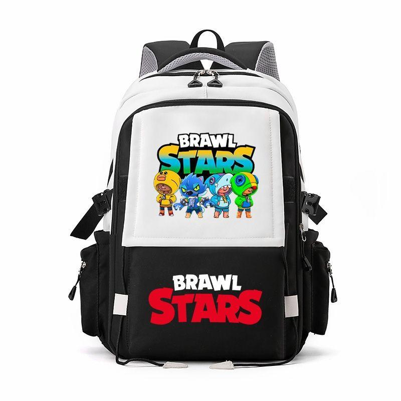 Large Capacity Schoolbag with Shoulder Strap; Student Three-piece Pencil Case Set