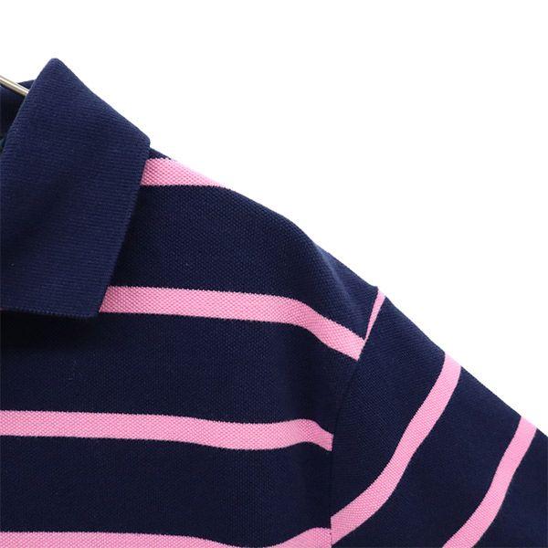unused Polo by Ralph Lauren border Short sleeve Polo shirt M Fawn Men's Used
