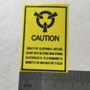 100pcs CAUTION STATIC SENSITIVE DEVICES Electronics Products Safety Warning Label Static-free Workstation Reminder Sticker