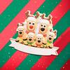 New Christmas Family Resin Pendant DIY Handwritten Name Notes Date Blessing Santa Claus Snowman Elk Pendant Ornaments Party Gift