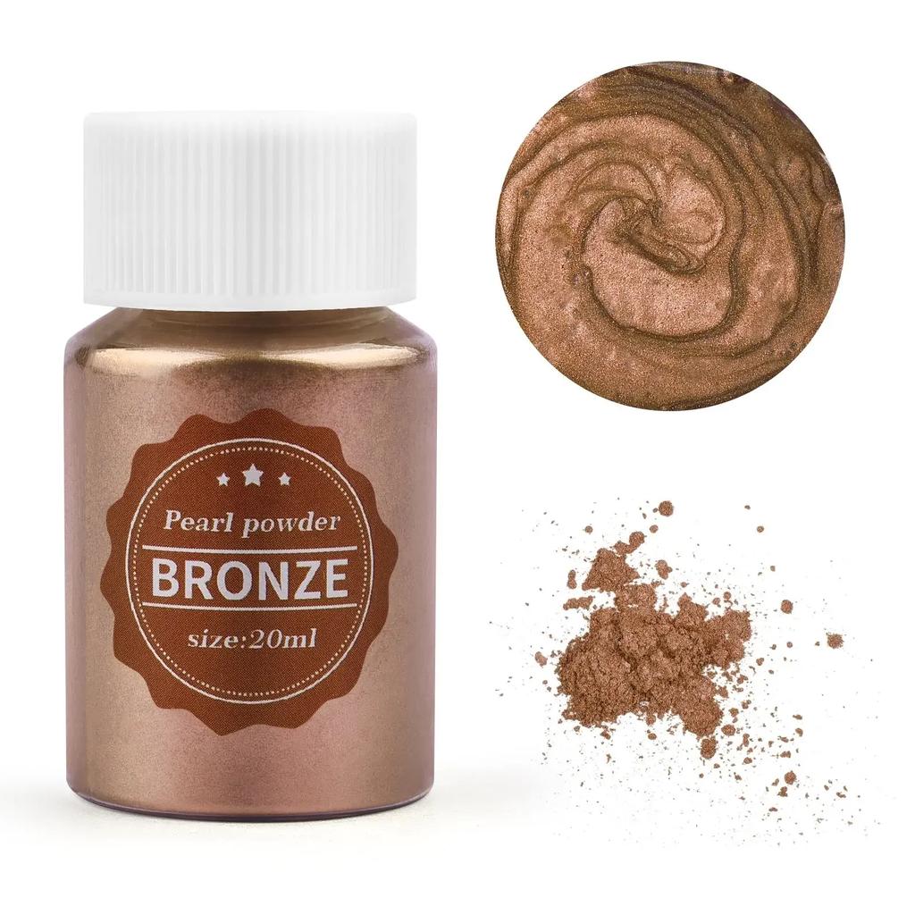 Polvo de mica perlado de 15 g en 24 colores para hacer resina epoxi, jabón, velas y joyas: tinte pigmentado natural para proyectos de bricolaje