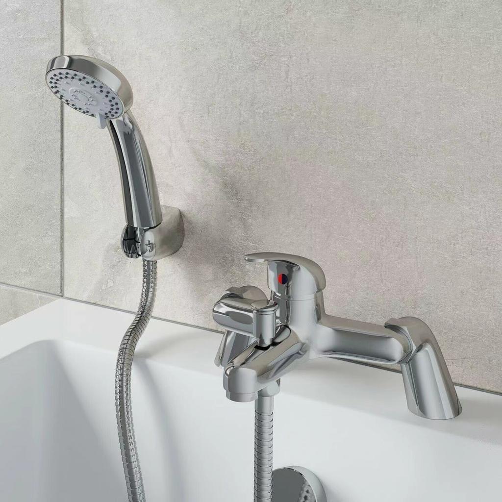 Angle Bathtub Hot and Cold Faucet Triple Shower Set Basin Tap Shower Faucet Bathroom Faucets Douche Accessories