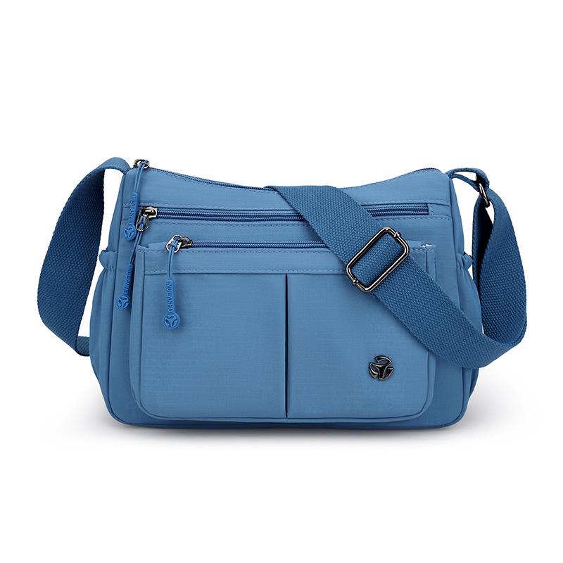 Casual Crossbody Tas voor Dames met Grote Capaciteit - Lichtgewicht Nylon, Meerdere Vakken voor de Zomer