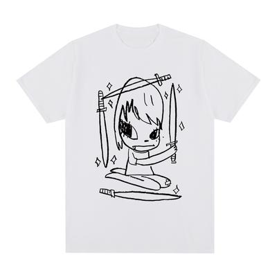 Yoshitomo Nara Vier der Schwerter T-Shirt lustig Baumwolle Herren T-Shirt Neues TEE TSHIRT Damen Oberteile Unisex