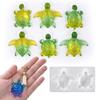 Flexible Turtles Shape Resin Mold Easy Releasing Design Silicone Texture for Epoxy Crafts and Creative Wall Decorations