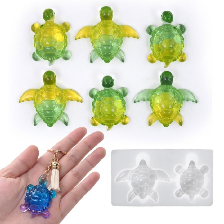 Flexible Turtles Shape Resin Mold Easy Releasing Design Silicone Texture for Epoxy Crafts and Creative Wall Decorations