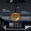 Acrylic LED Light Bulb Car Pendant Auto Rearview Mirror Hanging Ornament USB Charger Motion Activated Interior Styling Charms