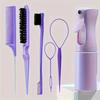27Pcs Professional Hair Brush Set, Hair Styling Comb Kit with Continuous Spray Bottle, Scalp Massage Shampoo Brush for Salon