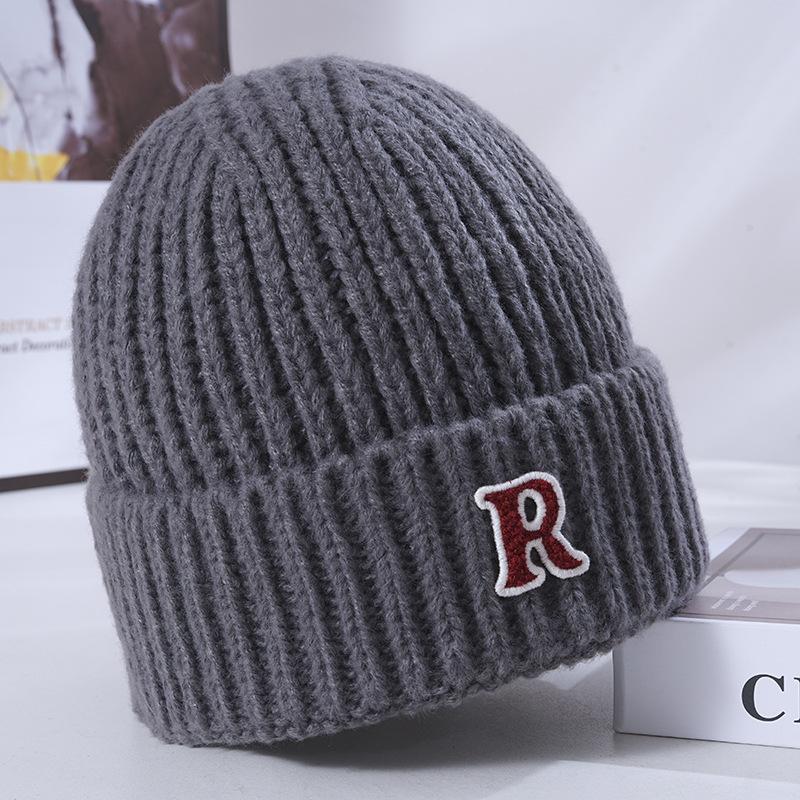 Women's Winter Warm Knitted Hat Korean Style Versatile Big Head Circumference Face Small Wool Hat Windproof Ear Head Hat
