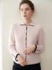 Elegant French Hand-Crocheted Cashmere Lapel Knitwear - Little Coco Style Women's Top