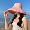 New Style of Sun Protection for Ultraviolet Rays Large Hat with Cotton and Linen Sun Hat for Women Korean Version of Sun Hat Fisherman Hat