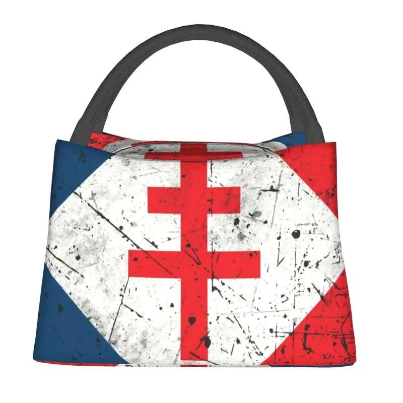 Flag Of Canada Insulated Lunch Bags for Women Portable Patriotism Cooler Thermal Lunch Box Office Picnic Travel