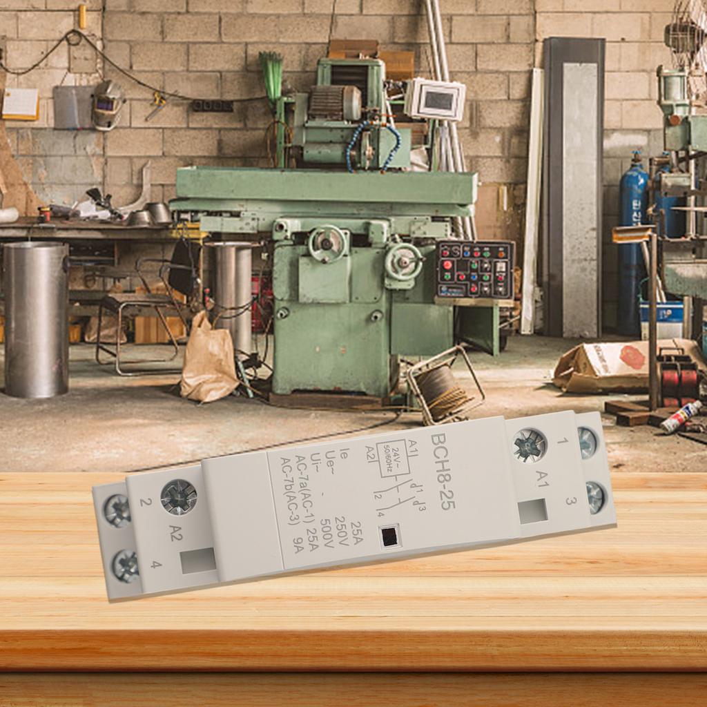 Beautiful Appearance 24V 25A Contactor 2P 2NO Contactor Compact Size High-quality Insulation Materials No Noise Novel Structure