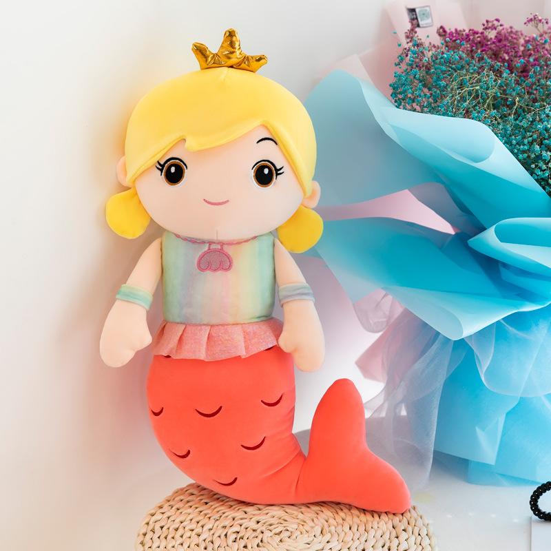 

Mermaid Pillow Doll Cute Plush Toy Princess Children Girl Doll Dolls for Girls 40cm（0.15kg）