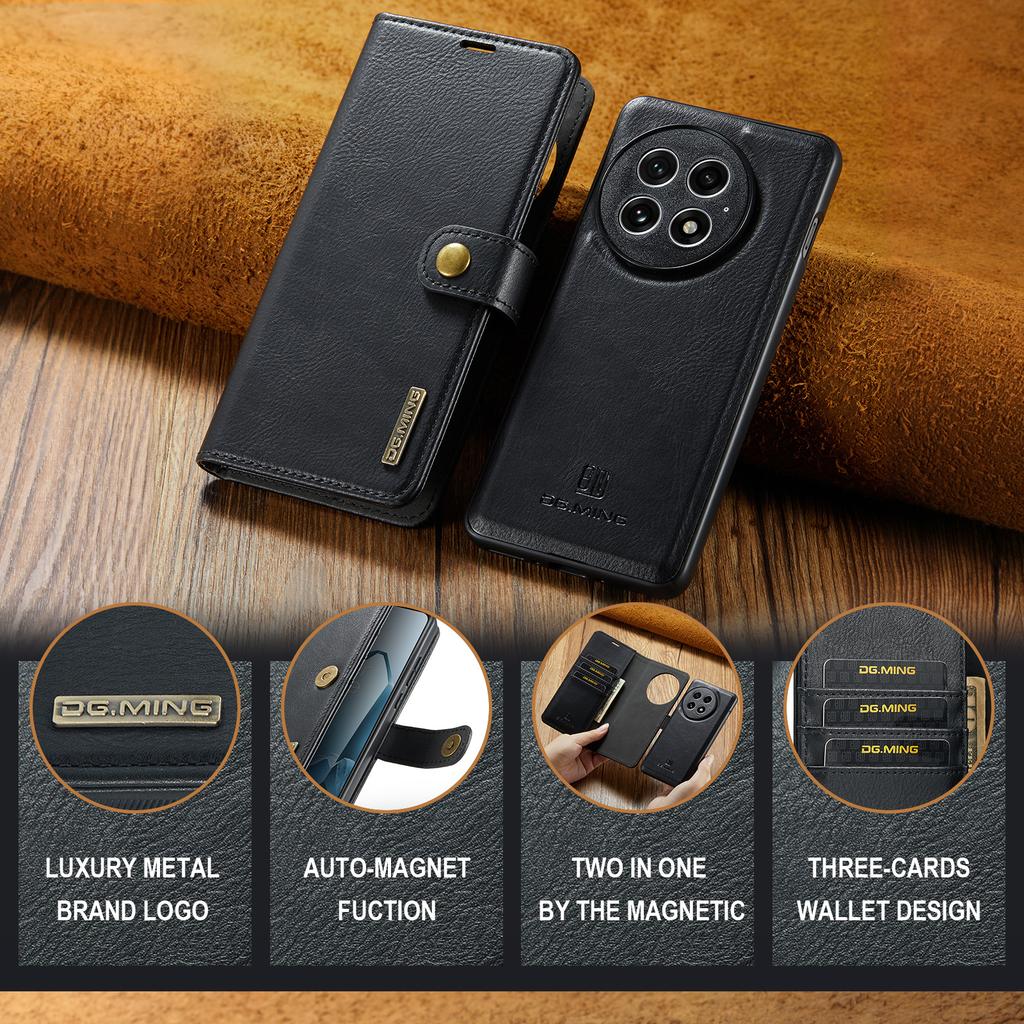 DG.MING для OnePlus 13 Чохол Знімний Чохол для телефону з роздільної шкіри