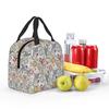 Medieval Dragon And D20 Dice Dnd Pattern Insulated Lunch Bag for Kids School Cooler Thermal Food Box Tote Lunch Boxes Container