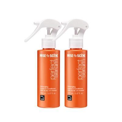 Miseenscene Spray Acondicionador Desenredante Perfecto Sin Aclarado para el Cabello – Spray Hidratante y Suavizante sin Aclarado – 250 ml × 2