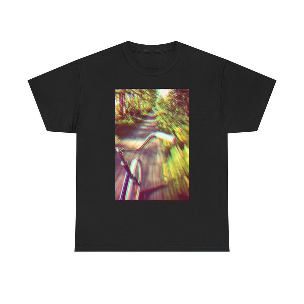 Trippy Bike Ride T Shirt Unisex Heavy Cotton Vintage Gift NEW Unisex T-Shirt S