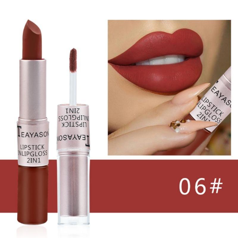 

12 цветных помад для губ, водостойкая, долговечная, матовая, бархатная, блеск для губ, макияж