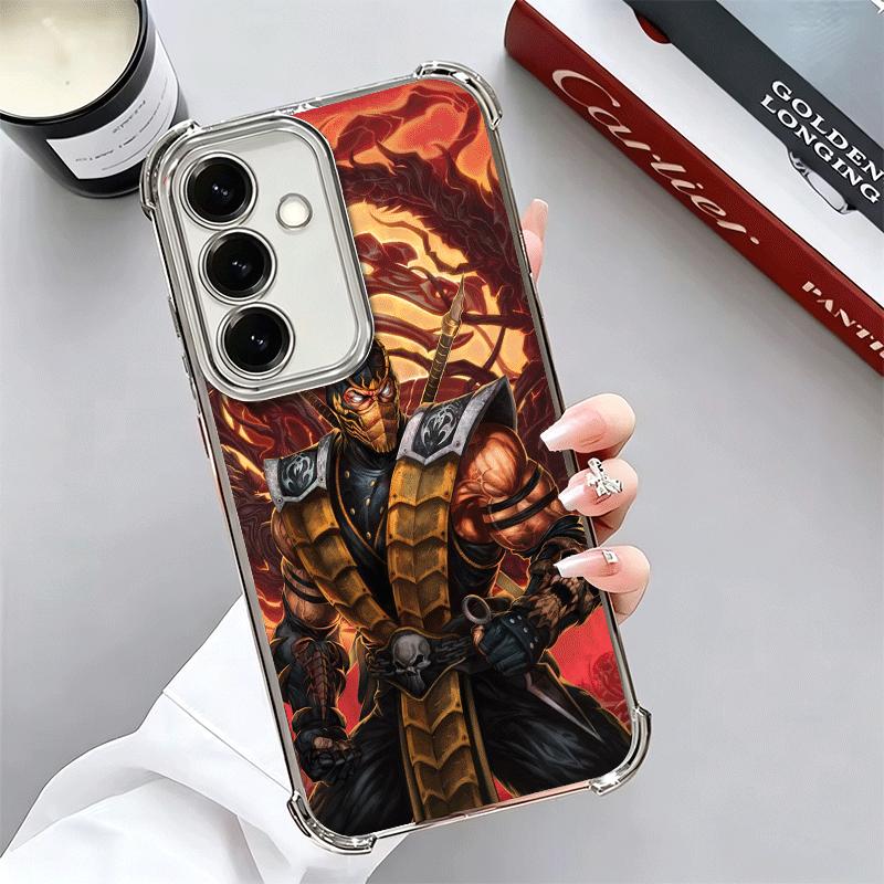 Mortal Kombat Game Plating Phone Case For Samsung A17 A07 A37 A57 A16 A56 A15 A55 A14 A54 A13 A53 A26 A36 A25 A35 A24 A34 A23 A3