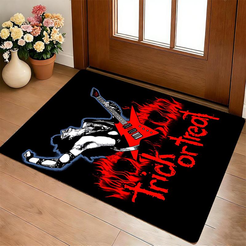 Halloween Rock Living Room Nonslip Area Rug Soft Carpet For Bedroom Game Playroom Sofa Office Home Decor Doormat Christmas Gift C926675