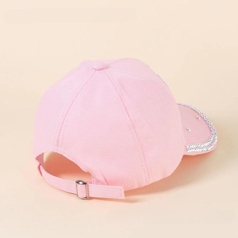 Latest twill diamond butterfly hat sun visor cap cap