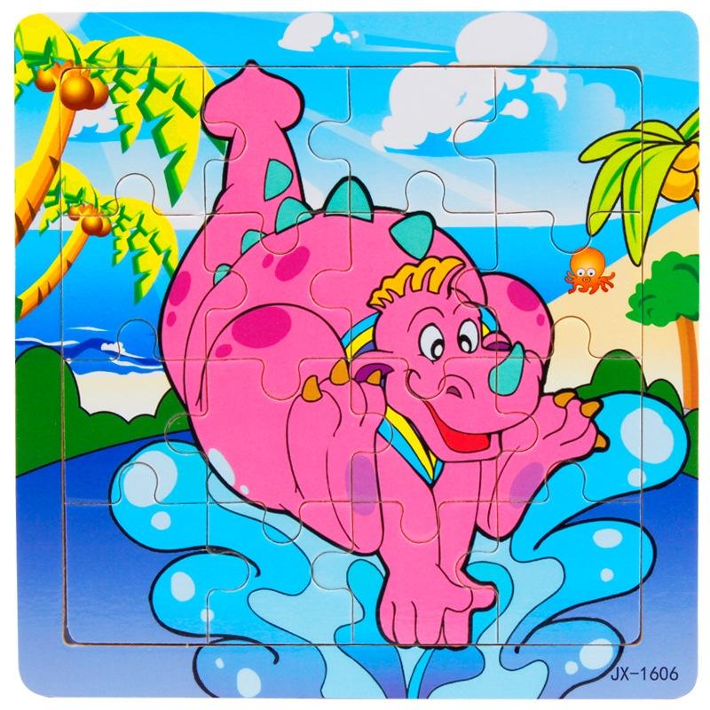 Kindergarten Wooden Puzzle Cards Animal And Transportation Themes Educational Toy For Kids