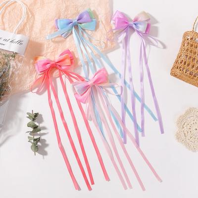 Verlauf Schleife Quaste Haarnadeln Neuer Chinesischer Stil Kinder Süße Mädchen Lieblich Haarspangen Frauen Haarspangen Haarklammern Haaraccessoires