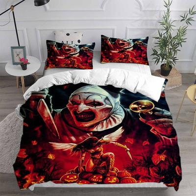 Terrifier 2 (2022) Juegos de Cama Cubrecama Colcha Funda Nórdica Funda de Almohada Juegos de 2-3 Piezas Decoración Navideña de Terror