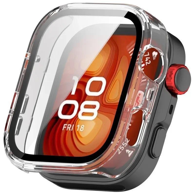 PC+Tempered Film Case for Huawei Watch Fit 4 Fit 4 Pro Watch Bumper Full Cover Screen for Huawei Watch Fit 3 Protector Frame