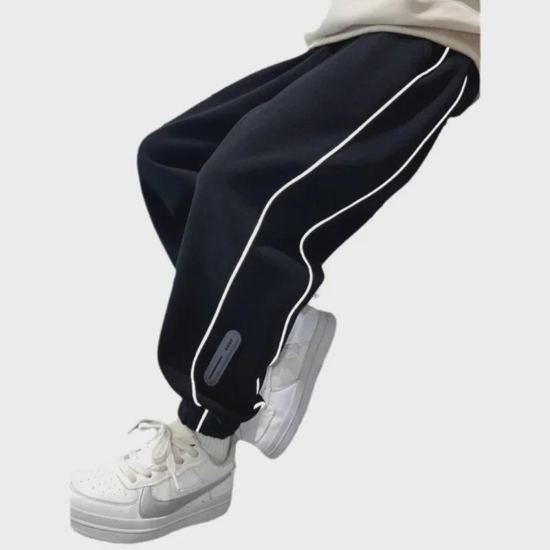 2024 Boys' Winter Casual Sports Sweatpants - Thickened, Plus Velvet