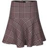 Women's Autumn Retro Houndstooth Midi Skirt