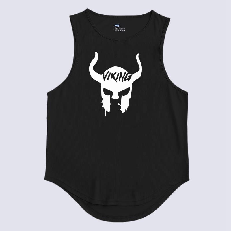 Merke Gym Stringer Tank Top Herre Kroppsbygging Klær Dacron Ermeløs skjorte Mann Fitness Vest Singlet Sportwear Workout Tanktop
