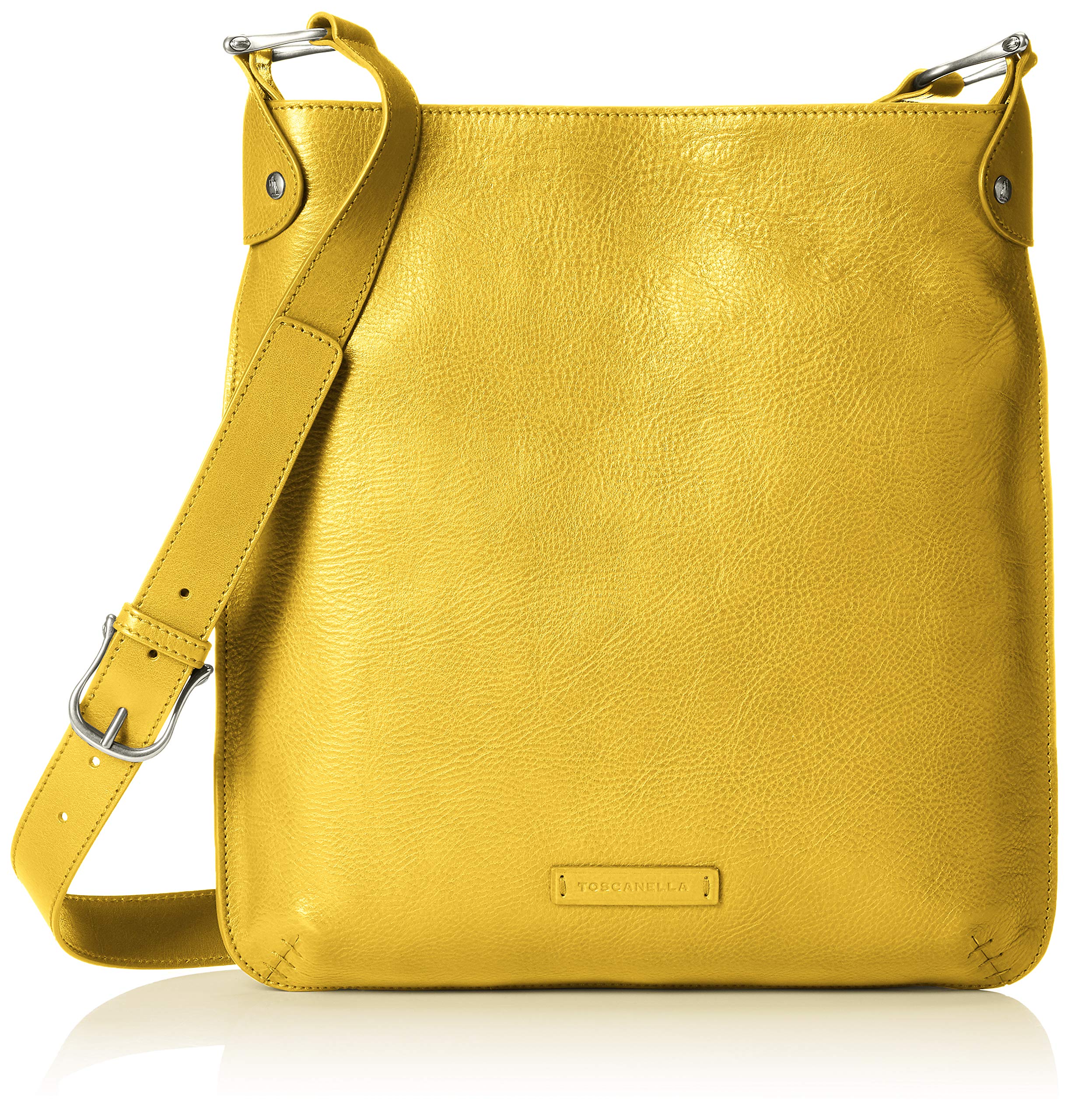 

Vachetta Leather Vertical Messenger Bag Yellow [Toscanera] 2162-VA жовтий