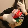 Cute Open Finger Touch Screen Plush Five Finger Gloves For Women In Winter, Warm And Thick Velvet For Cycling Students